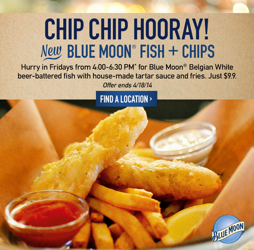 Blue Moon Fish + Chips