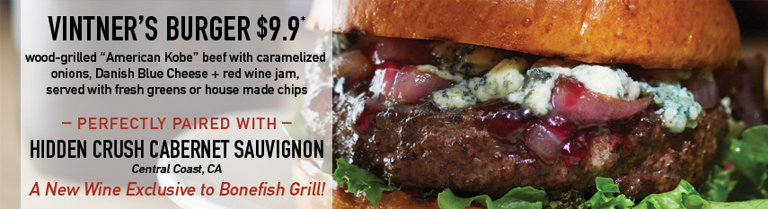 Vintner's Burger $9.9