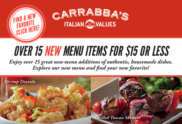 OVER 15 NEW MENU ITEMS FOR $15 OR LESS OVER 15 NEW MENU ITEMS FOR $15 OR LESS