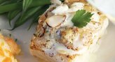Wolf Fish Amandine Topped with Lump Crab and Shrimp