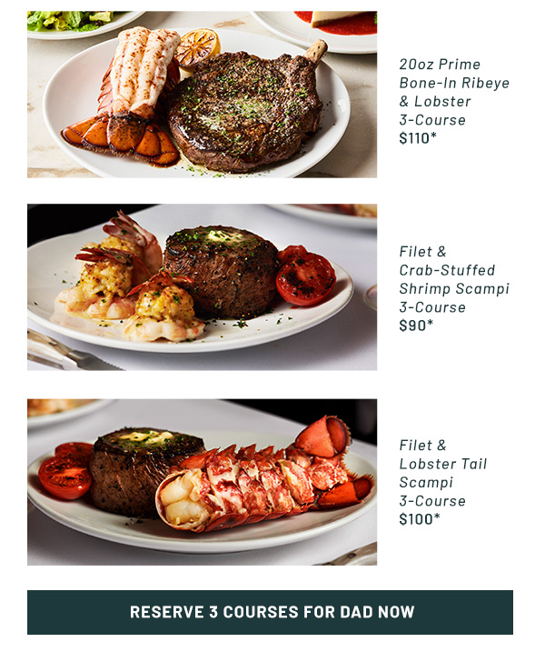 Reserve 3 Courses For Dad Now