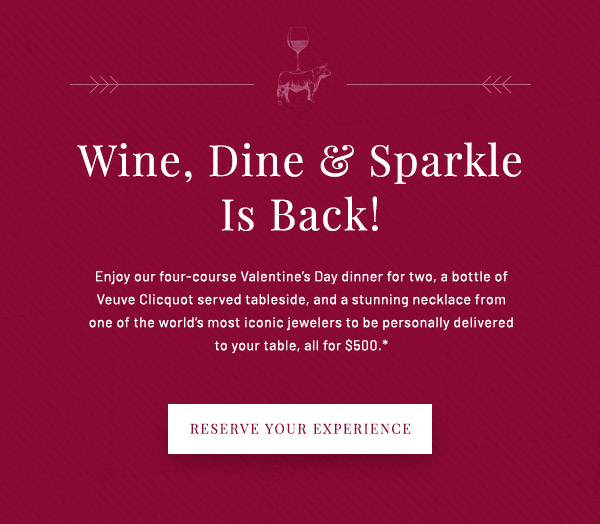 Wine, Dine and Sparkle is Back!