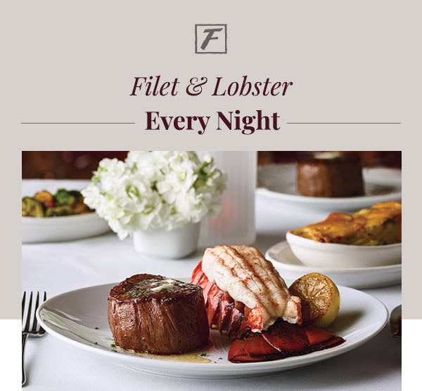 Image of steak and lobster dinner