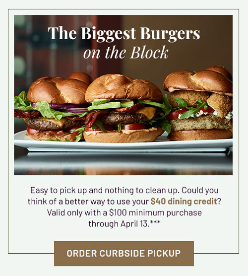 $40 dining credit with $100 purchase - Learn More