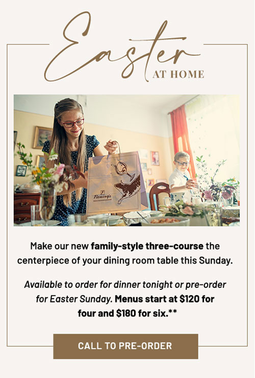 Easter three course meal at home - Learn More