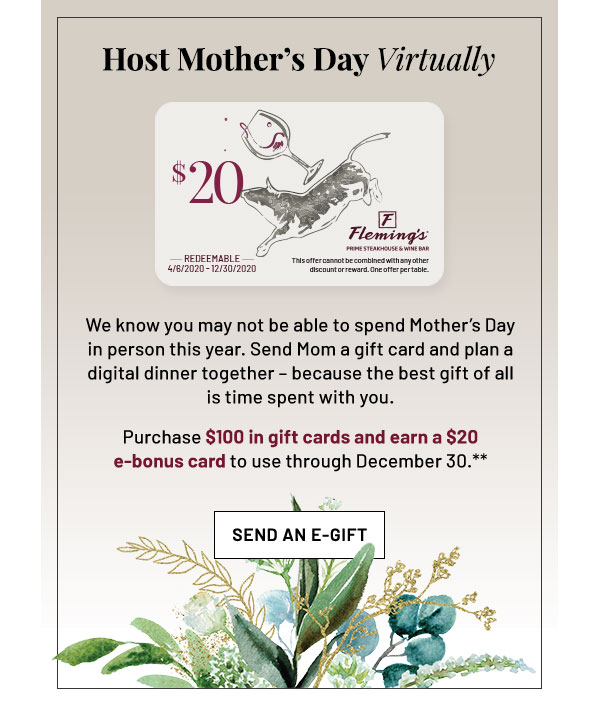 Host Mother's Day virtually - Learn More