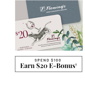 Earn $20 E-Bonus - Learn more