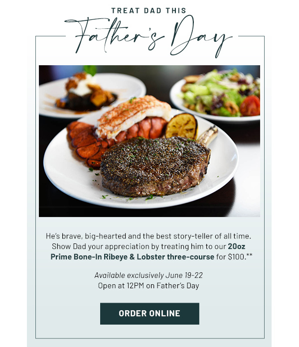 Treat Dad this Father's day - Learn More