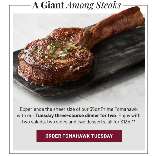 A giant among steaks - Learn More