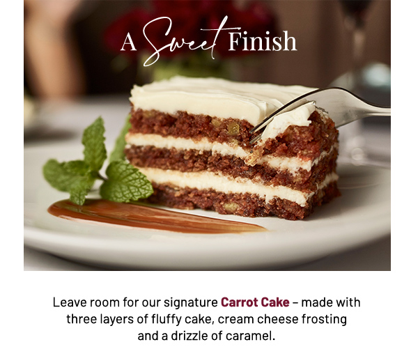 A sweet finish - Learn More
