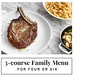 3 course family menu - Learn more