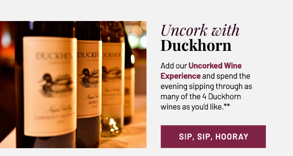 Uncork with Duckhorn - learn more
