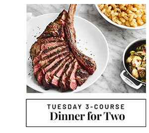 Tuesday 3 course for two - Learn more