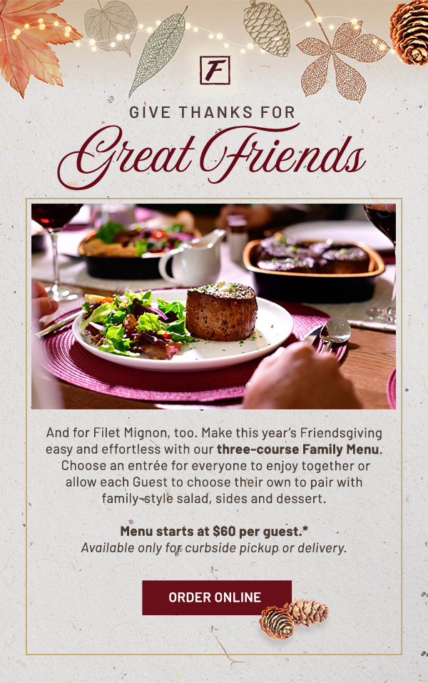 Give thanks for great friends - learn more