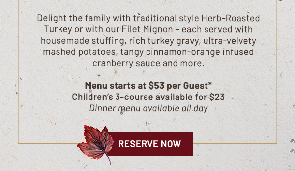 Three courses around our table - Learn More