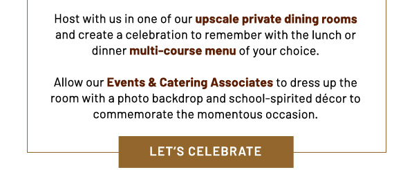 Let's celebrate - learn more