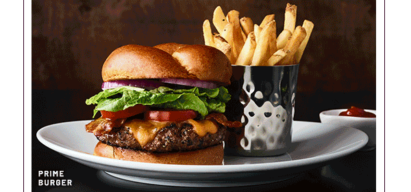 Signature burgers at Fleming's Steakhouse