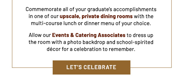 Let's celebrate - learn more