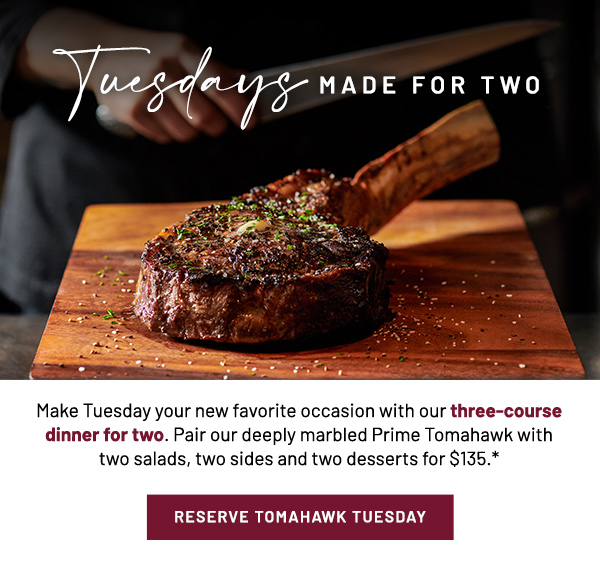 Reserve Tomahawk Tuesday - learn more