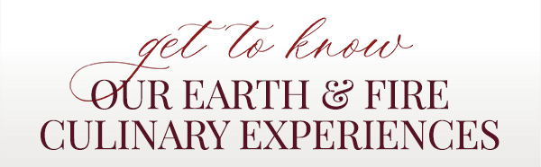 Earth, wine and fire - wine dinner event - learn more