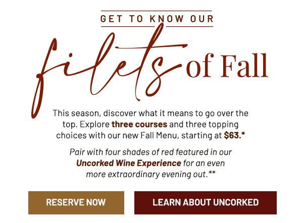 Get to know our filets of fall