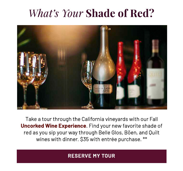 Reserve Uncorked Wine Experience