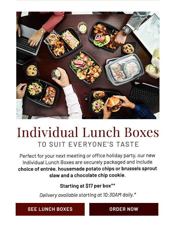 Individual lunch boxes to suit everyone's taste