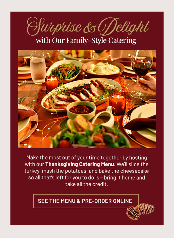 Three course Thanksgiving menu at Fleming's Steakhouse