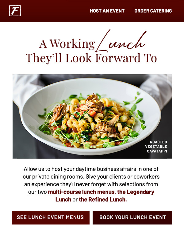 A Working Lunch They'll Look Forward To