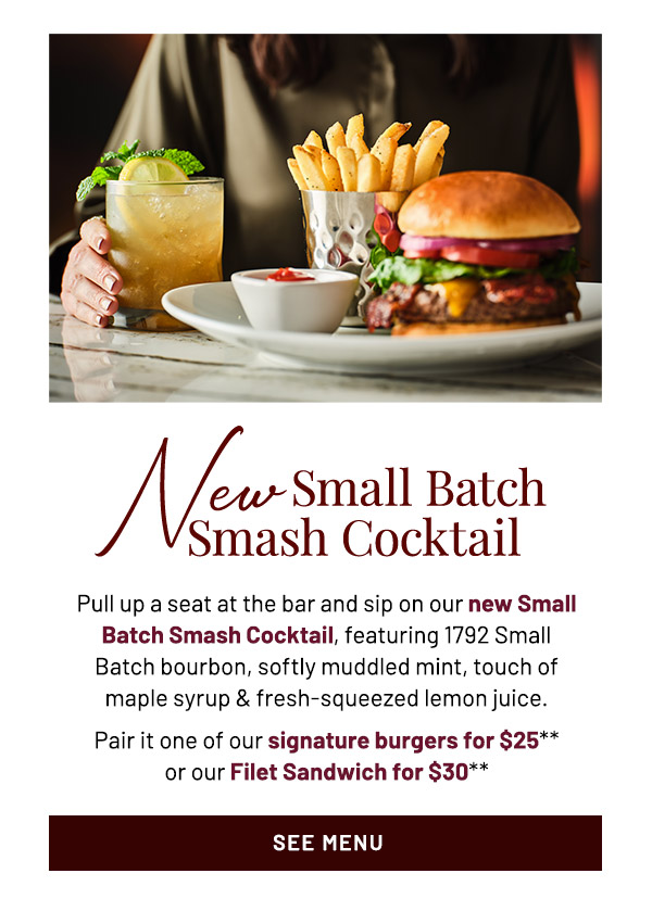 New Small Batch Smash Cocktail