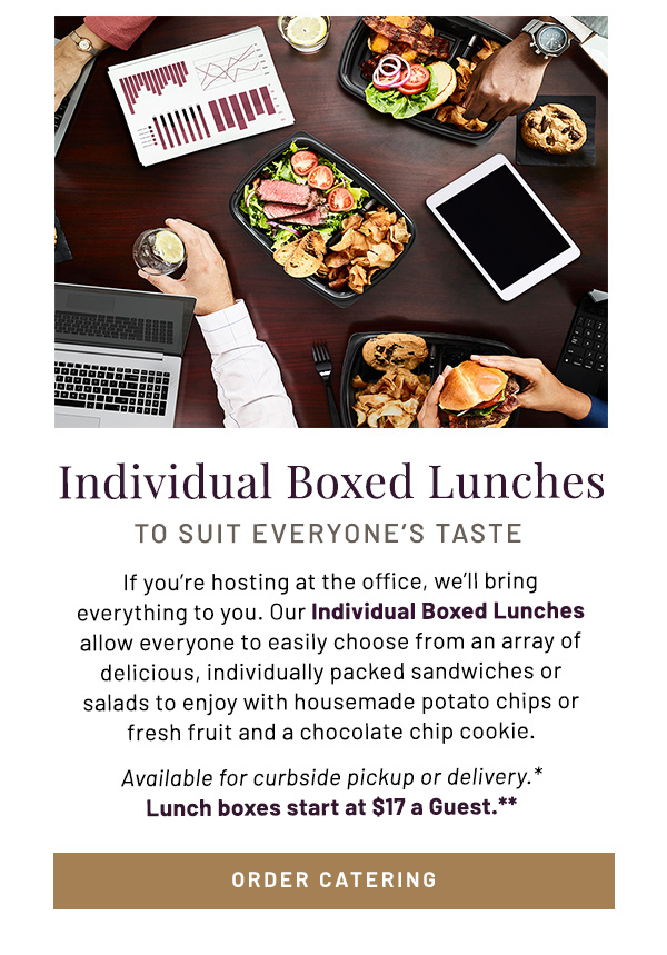 Individual Boxed Lunches