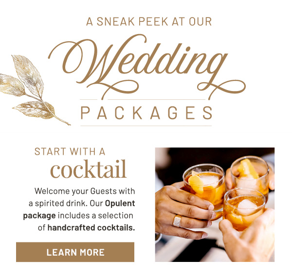 A Sneak Peak At Our Wedding Packages