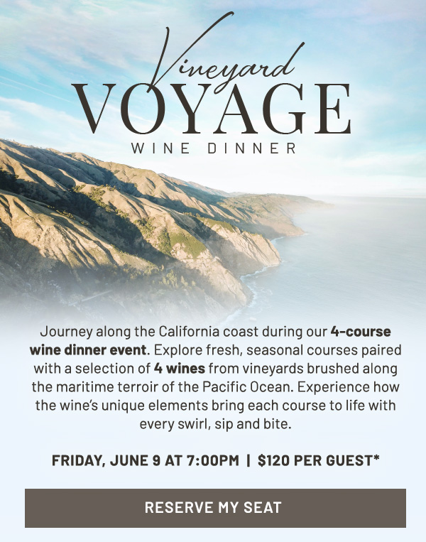 Vineyard Voyage Wine Dinner