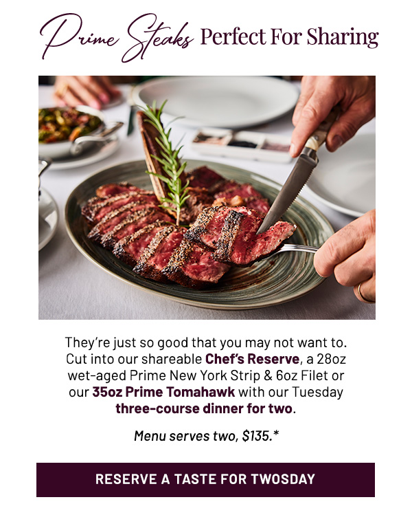 Prime Steaks Perfect For Sharing