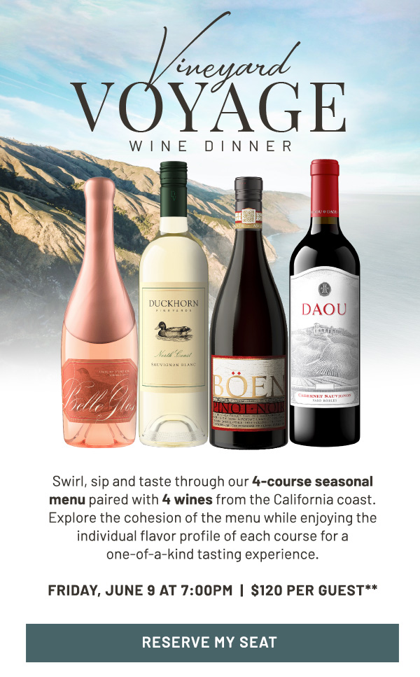 Vineyard Voyage Wine Dinner