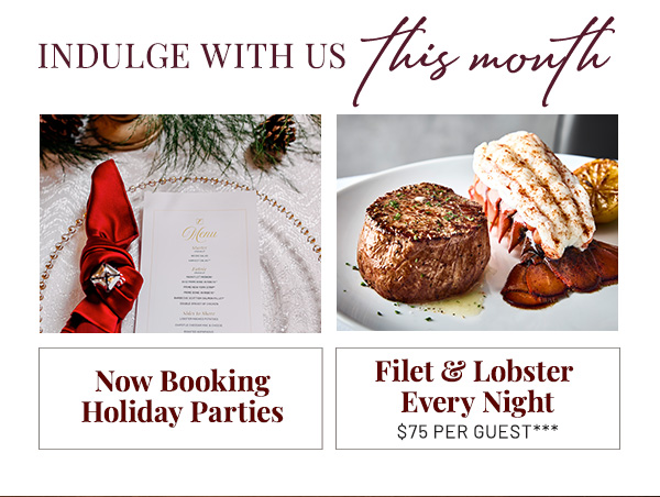 Indulge With Us This Month