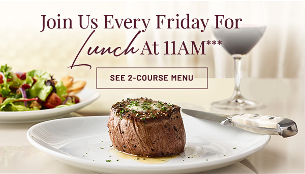 Join Us Every Friday For Lunch