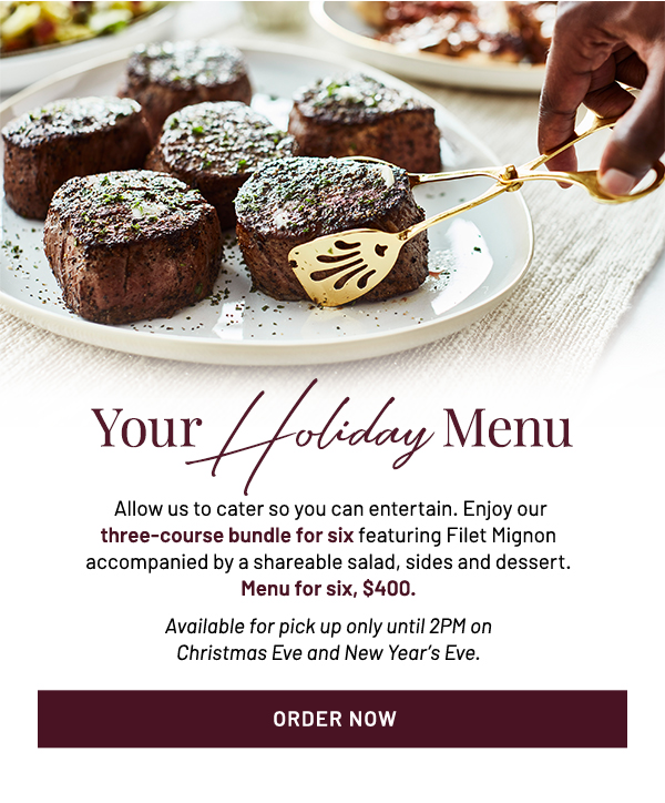 Your Holiday Menu