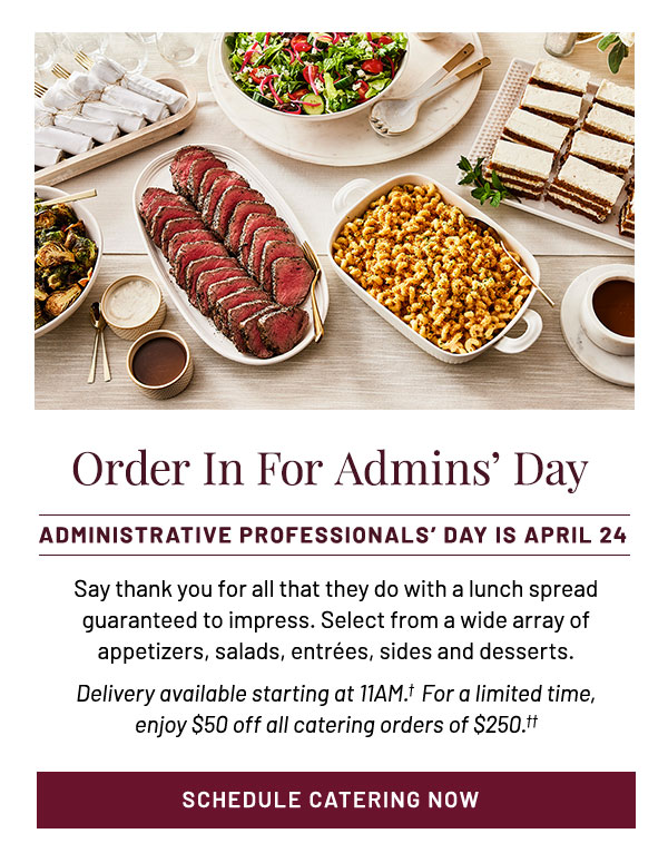 Order In For Admin's Day