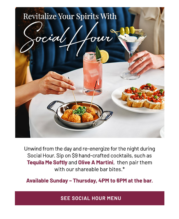 Revitalize Your Sprits With Social Hour