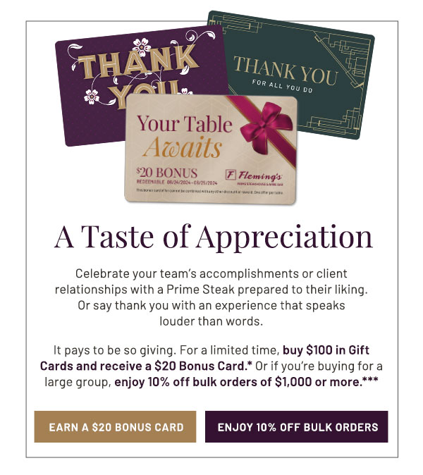 A Taste of Appreciation