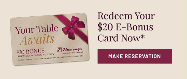 Redeem Your $20 E-Bonus Card Now