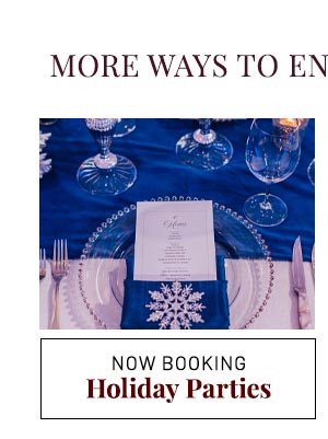 Now Booking Holiday Parties