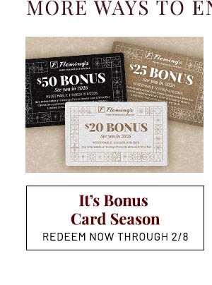 It's Bonus Card Season