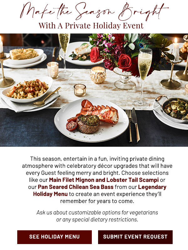 Make The Season Bright With A Private Holiday Event