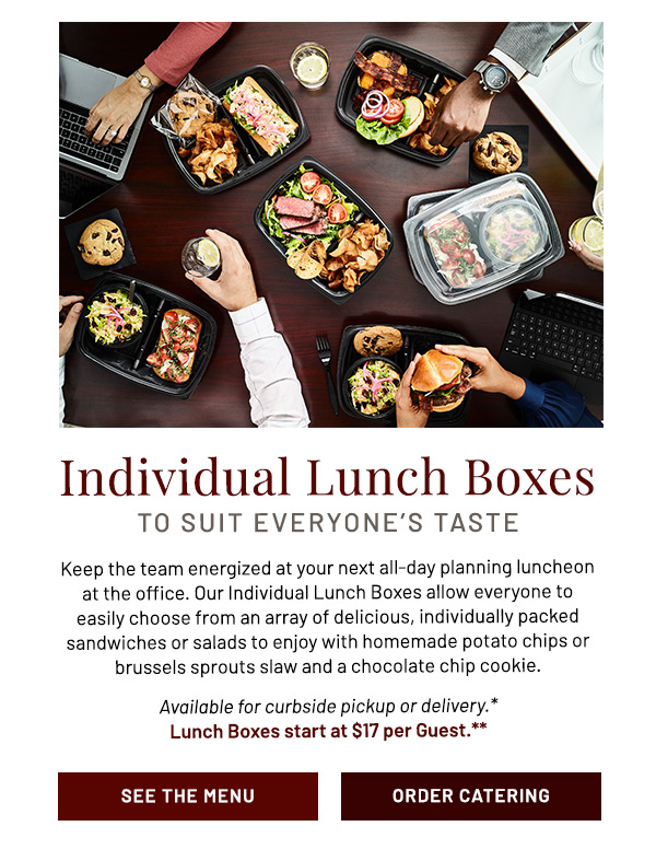 Individual Lunch Boxes To Suit Everyone's Taste.