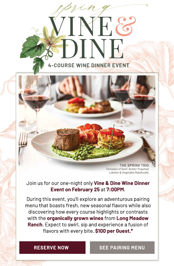 Spring Vine & Dine