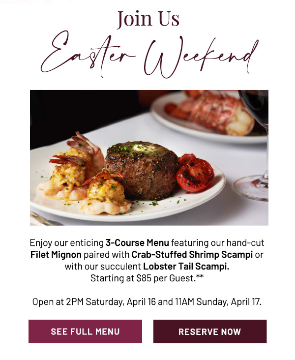 Join Us Easter Weekend