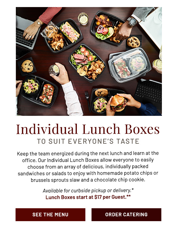 Individual Lunch Boxes To Suit Everyone's Taste.