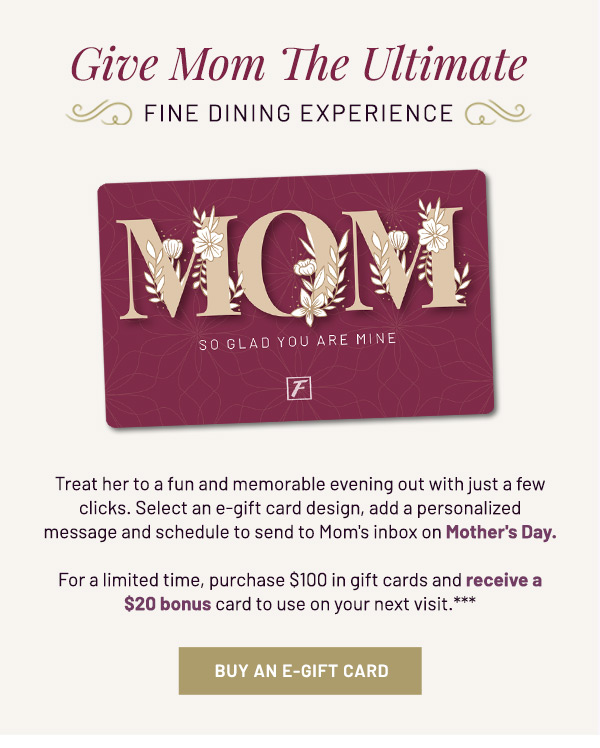 Gift Mom the Ultimate Fine Dining Experience